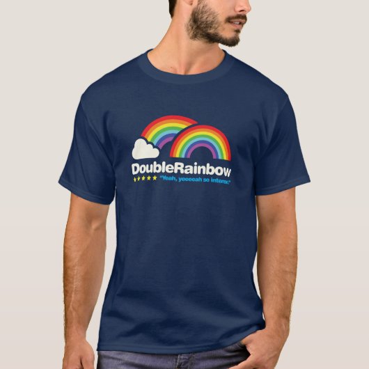 T-shirt Double arc-en-ciel (Devant)