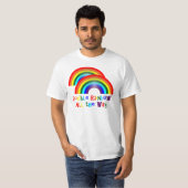 T-shirt Double arc-en-ciel (Devant entier)