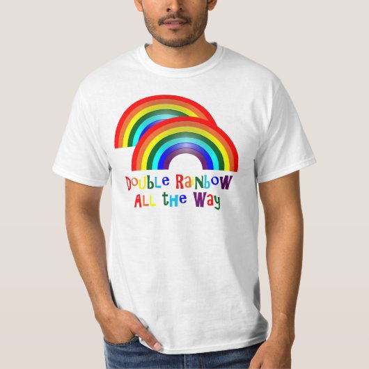 T-shirt Double arc-en-ciel (Devant)