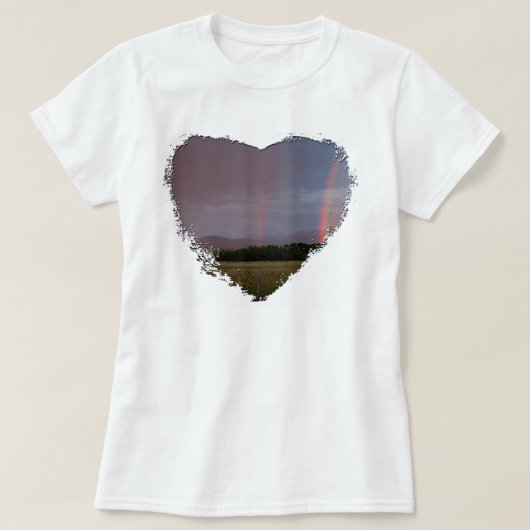 T-shirt Double arc-en-ciel (Design devant)
