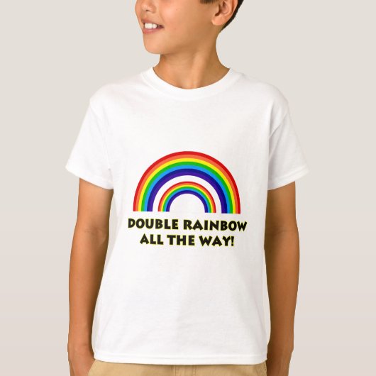 T-shirt Double arc-en-ciel. COMPLÈTEMENT ! ! (Devant)