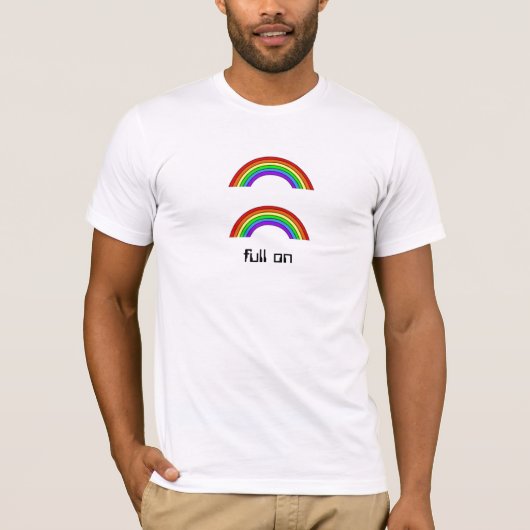 T-shirt double arc-en-ciel, si intense (Devant)