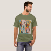 T-shirt Double basse colorée Abstraite (Devant entier)