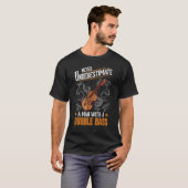 T-shirt Double Basse Homme Double Basse Joueur Contrabhelp (Devant entier)