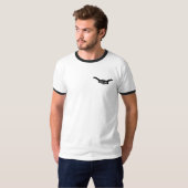 T-shirt Double BBQ de Shack de fumée de deux (Devant entier)
