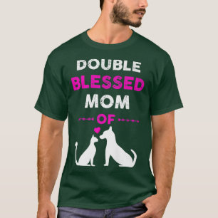 T-shirt Double bienheureuse Maman Juste une maman qui aime