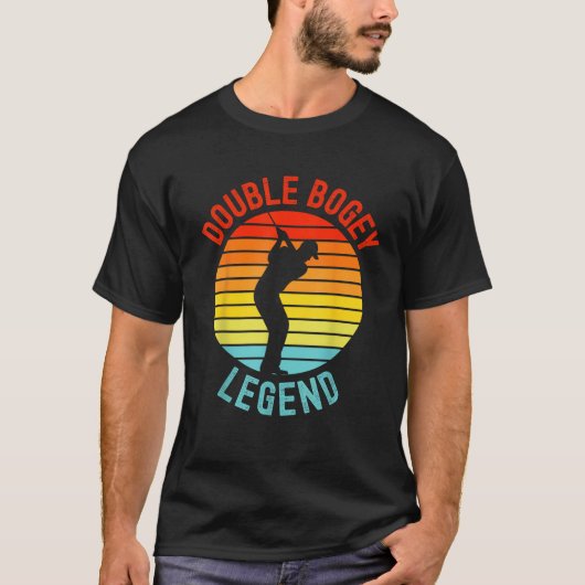 T-shirt Double Bogey Legend Golf Lover Golfer Player Mens (Devant)
