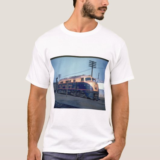 T-shirt Double cabine #2001, 1940 ' _Trains de CNJ Baldwin (Devant)
