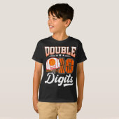 T-shirt Double Chiffres Dix Basket-Ball 10 Anniversaire (Devant entier)