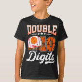 T-shirt Double Chiffres Dix Basket-Ball 10 Anniversaire (Devant)