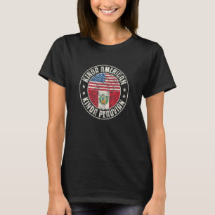 T-shirt Double citoyenneté américain péruvien Pérou Drapea