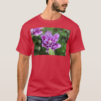 T-shirt Double clematis violet et rose fleur d'escalade 7