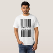 T-shirt Double code-barres (Devant entier)