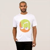 T-shirt Double Croche Vibrant Note de Musique (Devant entier)