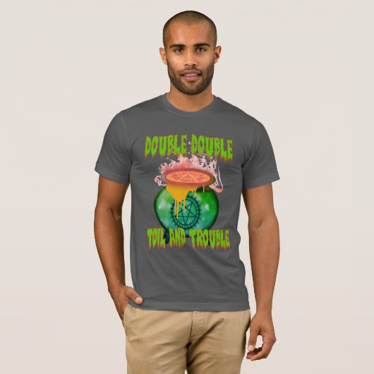 T-shirt "Double double huile et problème : Embrasser T-shi (Devant entier)