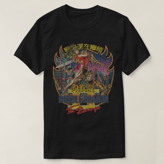 T-shirt Double Dragon II La venge 1988 (Design devant)