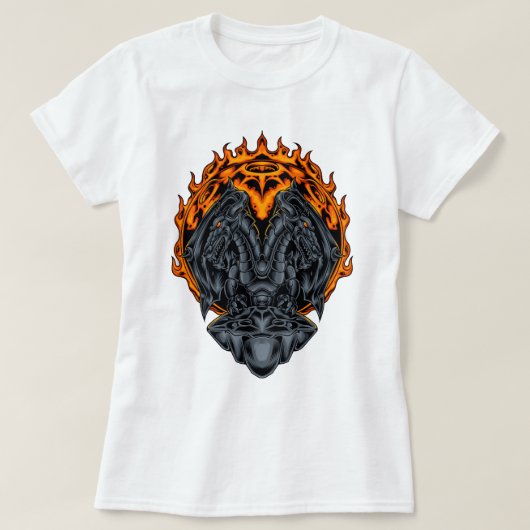 T-shirt Double dragon Inferno (Design devant)