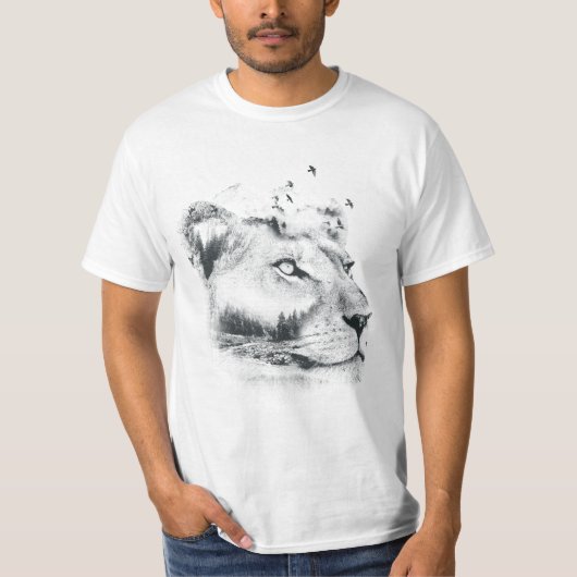 T-shirt Double exposed de Lioness Lioness (Devant)