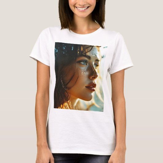 T-shirt Double exposition art femme (Devant)