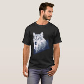 T-shirt Double exposition au loup (Devant entier)