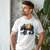 T-shirt Double exposition de l'ours