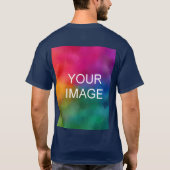 T-shirt Double face Ajouter Modèle photo d'image Basique h (Dos)