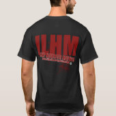 T-shirt double face de logo d'ILHM (foncé) (Dos)