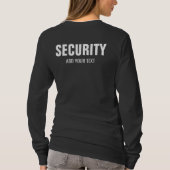 T-shirt Double face Imprimé Femme Long Sleeve Sécurité (Dos)