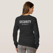 T-shirt Double face Imprimé Femme Long Sleeve Sécurité (Dos entier)