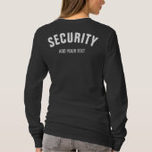T-shirt Double face Imprimé Femme Long Sleeve Sécurité (Dos)