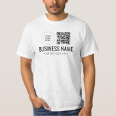 T-shirt Double face Imprimer Code QR Logo Membre Mens Trav (Devant)