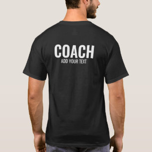 T-shirt Double face Print Mens Coach tendance Noir