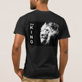 T-shirt Double face The King Pop Art Lion Head Hommes (Dos)