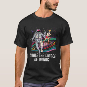 T-shirt Double La Chance De Rencontrer Bisexuel Pride Bise