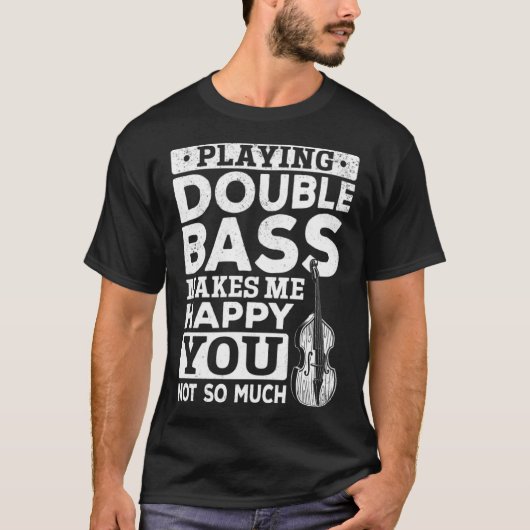 T-shirt Double Lecteur Basse - Lecture de Basse Double Bas (Devant)
