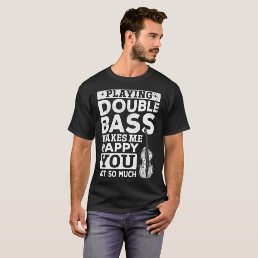 T-shirt Double Lecteur Basse - Lecture de Basse Double Bas (Devant entier)