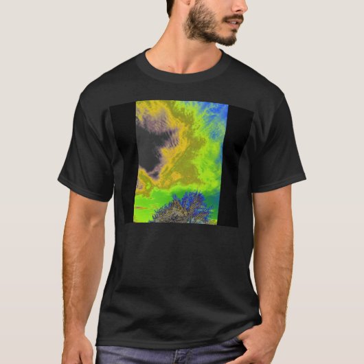 T-shirt Double négatif Clouds&Treetops par KLM (Devant)