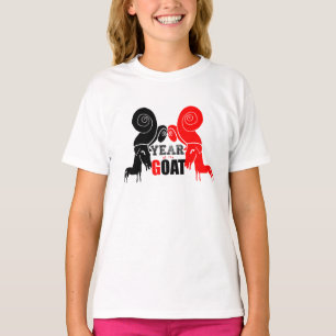 T-shirt Double Odd Chèvre Chinoise Année Zodiac Anniversai