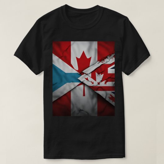 T-shirt "Double passion : Rugby Canada & Fidji" (Design devant)