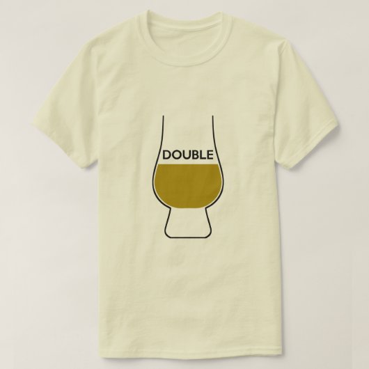 T-shirt Double portion de whiskey (Design devant)