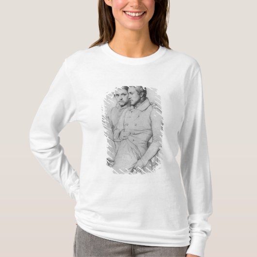 T-shirt Double portrait de Hippolyte et de Paul Flandrin (Devant)