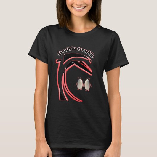 T-shirt Double problème (Devant)