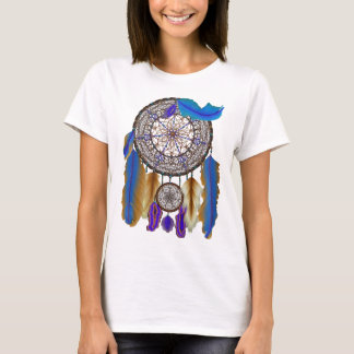 T-shirt double receveur rêveur en jaune bleu