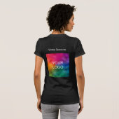 T-shirt Double Side Business Logo Femme Bella Canvas (Dos entier)