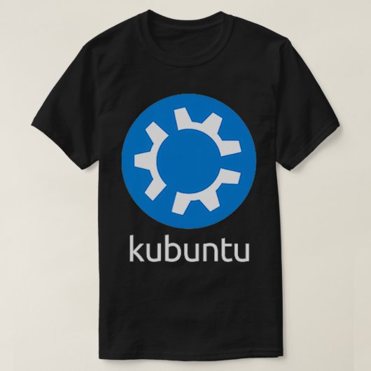 T-shirt DOUBLE SIDED Kubuntu Linux sécurité logicielle et (Design devant)