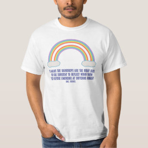 T-shirt Double signification d'arc-en-ciel