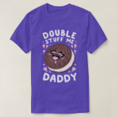 T-shirt Double Stuff Me Papa (Design devant)