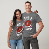 T-shirt Double Stuff moi famille Papa (Unisexe)