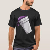 T-shirt Double tasse mauve maigre (Devant)