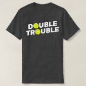 T-shirt Double trouble Funny (Design devant)